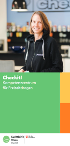 Vorderseite des Folders von Checkit!